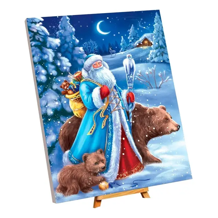 Картина по номерам на холсте с подрамником &laquo;Новый год! Дед Мороз&raquo;, 40&times;50 см