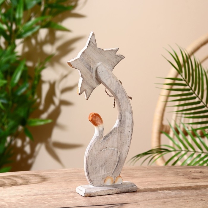 Сувенир на подставке Сувенир на подставке "Кошечка" дерево 14х4,5х30 см