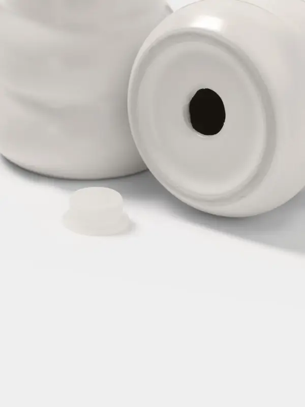 Набор для специй Доляна &laquo;Зефир&raquo;, солонка, перечница, 100 мл, керамика, белый