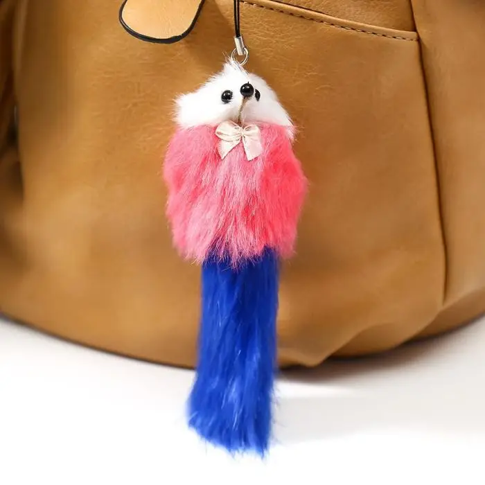 Пушистик на подвеске Пушистик на подвеске "Милашка" 4,5 х 4,5 х 12,5 см, цвета МИКС