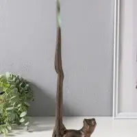 Сувенир чугун держатель для бумажных полотенец "Лягуха" 13,5х15х42 см