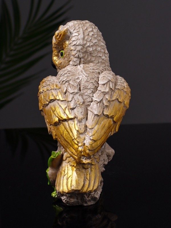 Статуэтка Статуэтка "Филин на листьях" 12х8х6 см, цвет коричневый