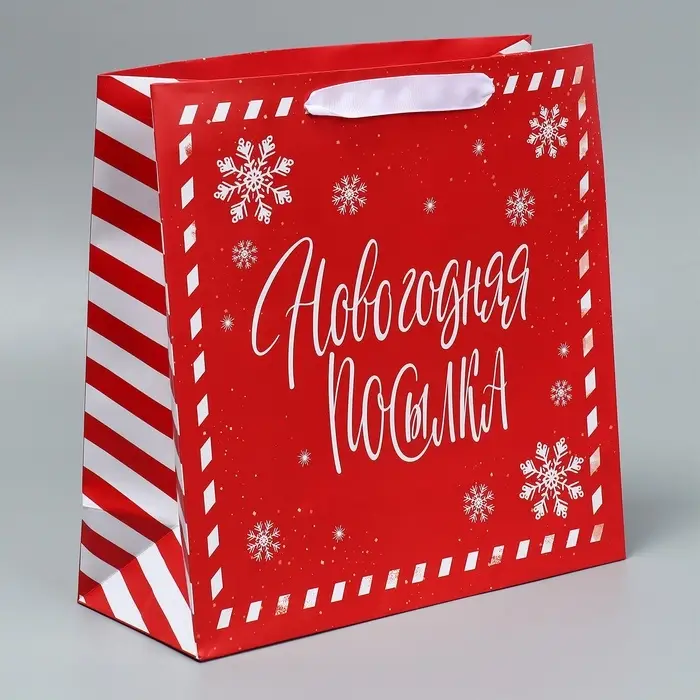 Набор пакетов подарочных &laquo;Снежного Нового года&raquo;, 3 шт., 30&times;30&times;12 см