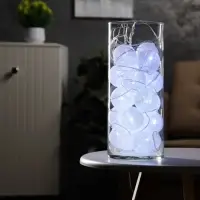 Гирлянда &laquo;Нить&raquo; 5 м с насадками &laquo;Клубки белоснежные&raquo;, IP20, прозрачная нить, 20 LED, свечение белое, 220 В