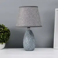 Лампа настольная RISALUX &laquo;Аурелия&raquo;, Е14, 40 Вт, серая, 20&times;20&times;33.5 см