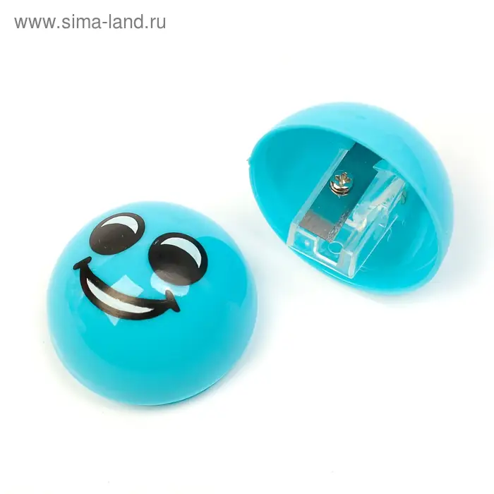 Точилка с контейнером «Смайлик», МИКС Точилка с контейнером «Смайлик», МИКС