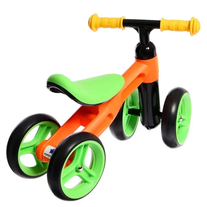 Беговел «Нордпласт», цвет оранжево-зелёный