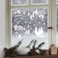 Наклейка для окон «Снежный город», многоразовая, 50×70 см Наклейка для окон «Снежный город», многоразовая, 50×70 см
