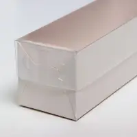 Коробка для макарун, с ложементом, белая 16.5×5.5×5.5 см