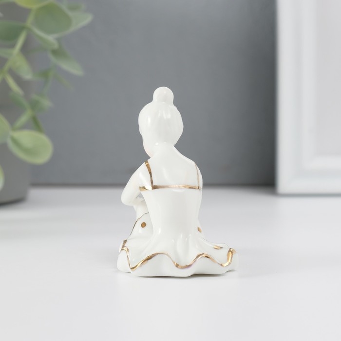 Сувенир  Сувенир "Балерина" золото 7 см