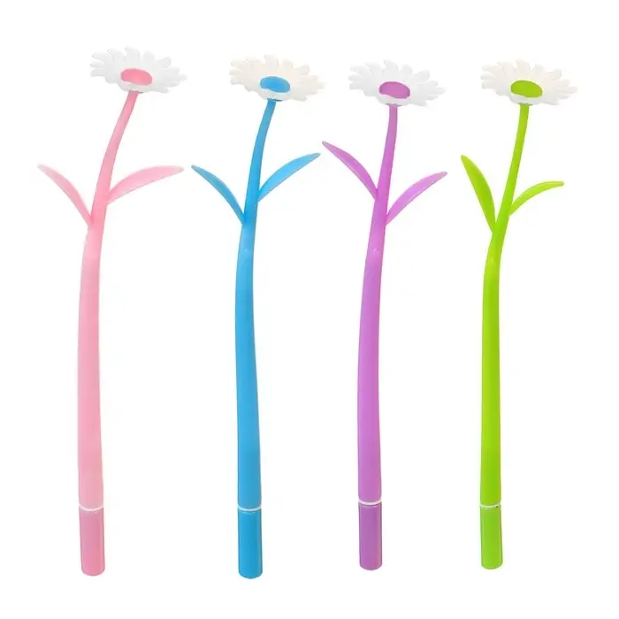 Ручка гелевая «Ромашки», прикол, меняет цвет при ультрафиолете, МИКС Ручка гелевая «Ромашки», прикол, меняет цвет при ультрафиолете, МИКС