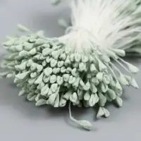 Тычинки для цветов "Серо-зелёный" набор 360 шт длина 6 см Тычинки для цветов "Серо-зелёный" набор 360 шт длина 6 см