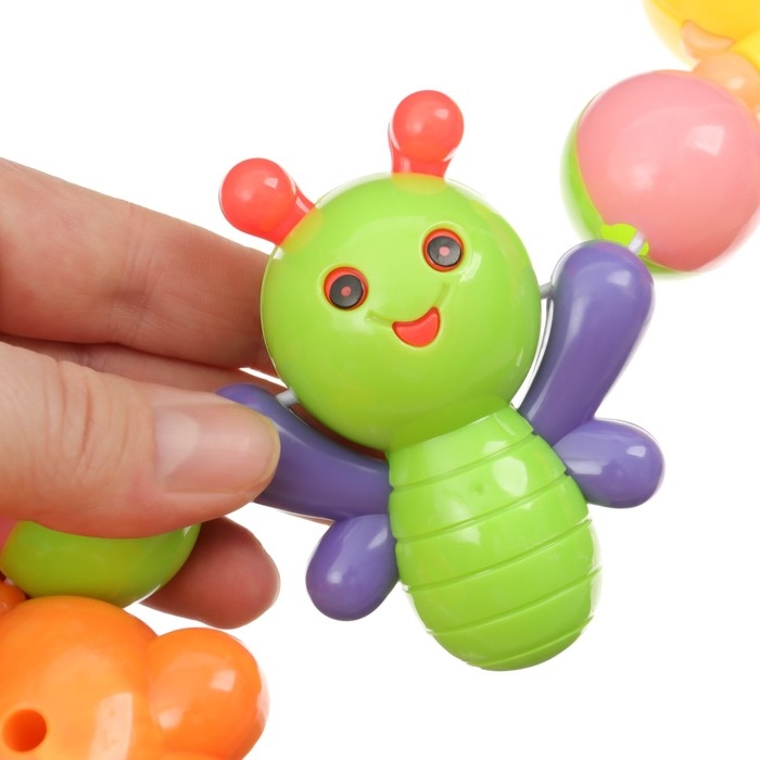 Растяжка на коляску/кроватку «Обезьяна и друзья», 4 игрушки, цвет МИКС, Крошка Я Растяжка на коляску/кроватку «Обезьяна и друзья», 4 игрушки, цвет МИКС, Крошка Я