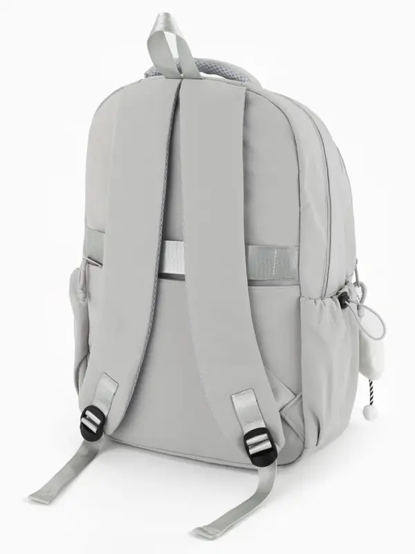Рюкзак школьный, однотонный, 32&times;14&times;45 см, серый