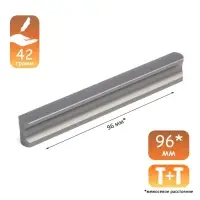 Ручка-скоба CAPPIO RSC022, алюминий, м/о 96 мм, цвет графит