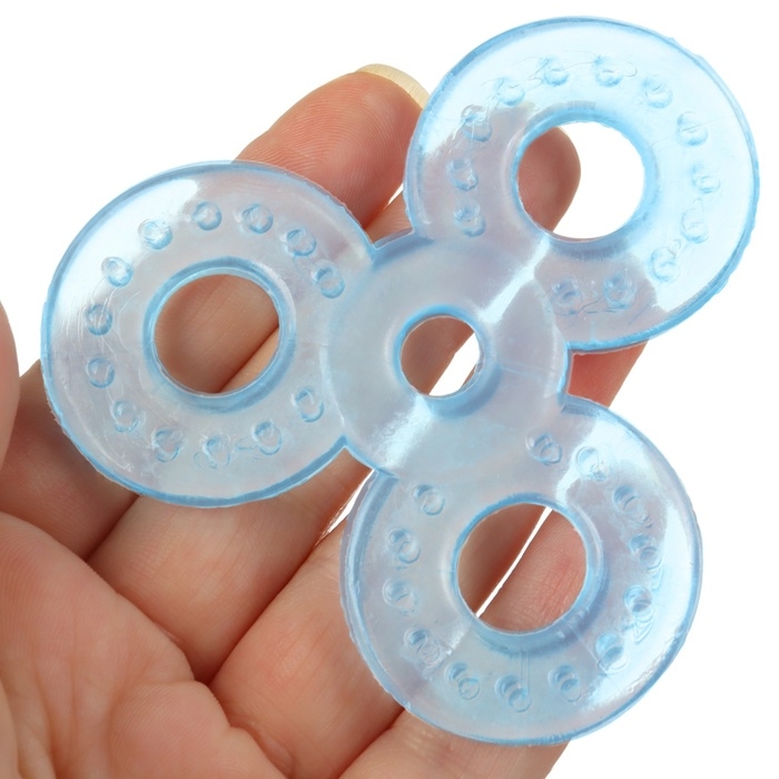 Набор прорезывателей силиконовых «Мой Зайка», с погремушкой, 3 шт., на присоске, в кейсе, Крошка Я