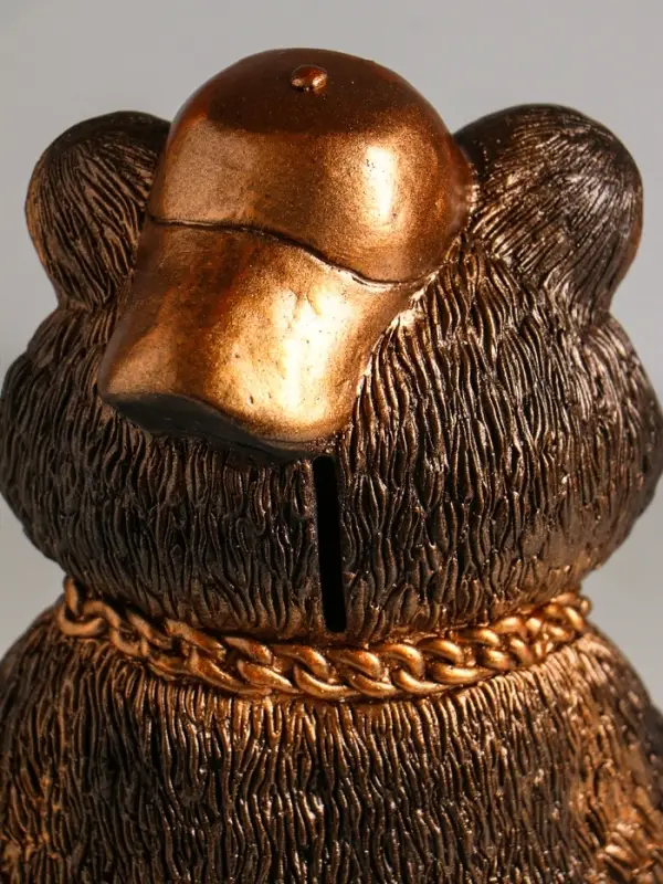 Копилка Копилка "Хомяк в кепке" 20 см, бронзовый