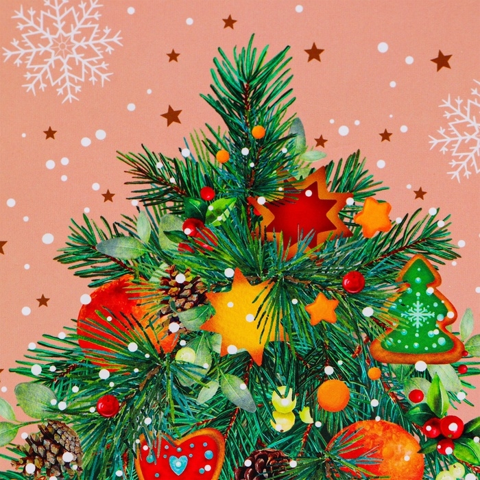 Новый год. Пакет подарочный новогодний под бутылку, упаковка  Новый год. Пакет подарочный новогодний под бутылку, упаковка "Красивая Ёлка", 12 х 36 х 8,5 см.