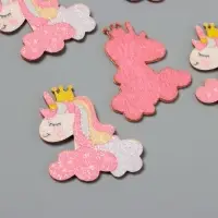 Декор для творчества войлок блеск "Единорог в облаках" 5х4,8 см Декор для творчества войлок блеск "Единорог в облаках" 5х4,8 см