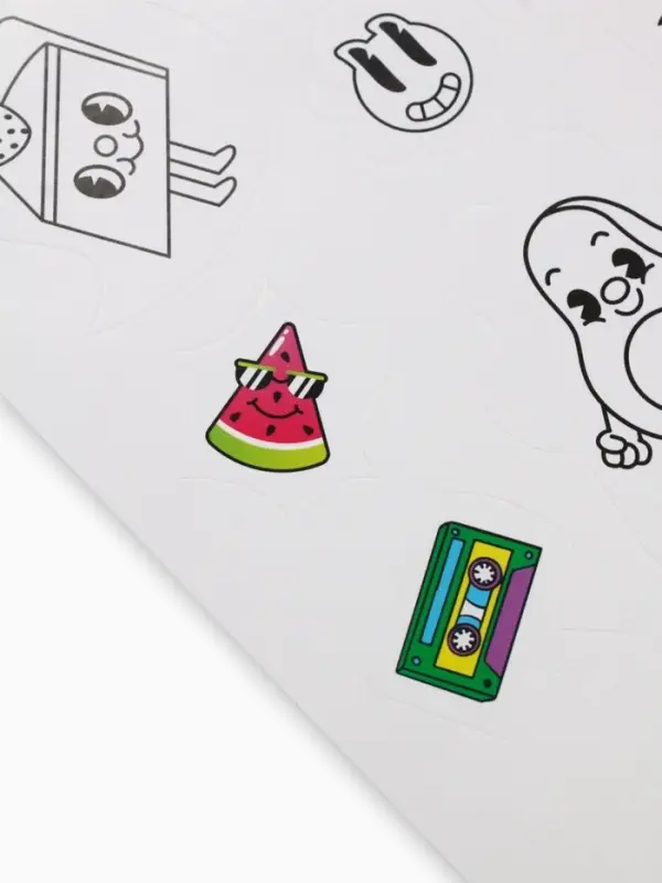 Наклейки детские, раскраска, 3 листа, А5 «Приколы»