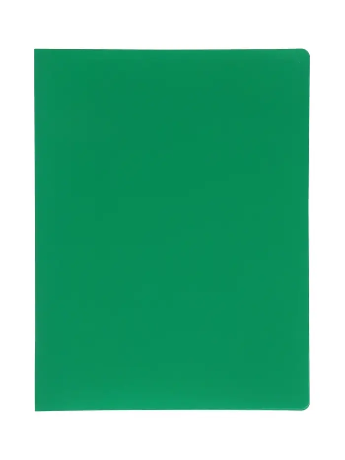 Папка с 30 вкладышами А4, 500 мкм, Calligrata, текстура &laquo;песок&raquo;, зелёная