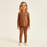 Пижама детская SL HOME р 34 (122-128), кофейный