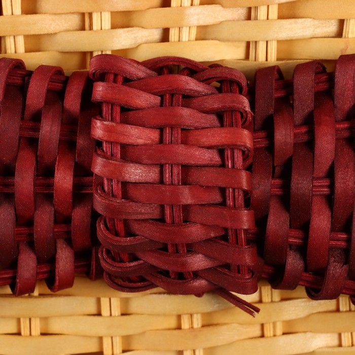 Корзина плетеная, с бантом, 27 х 13 х 11/24 см, секвойя Корзина плетеная, с бантом, 27 х 13 х 11/24 см, секвойя