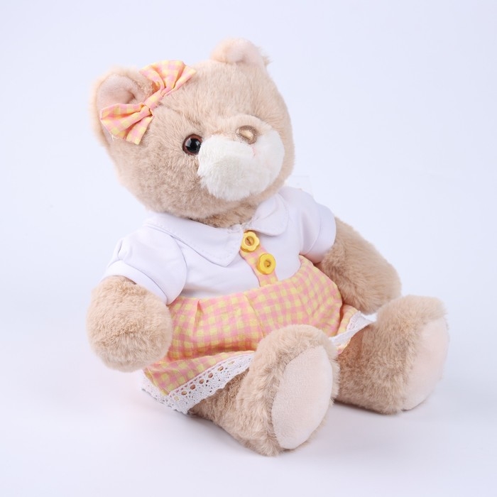 Мягкая игрушка Little Friend, кошечка в персиковом платье, 23 см Мягкая игрушка Little Friend, кошечка в персиковом платье, 23 см