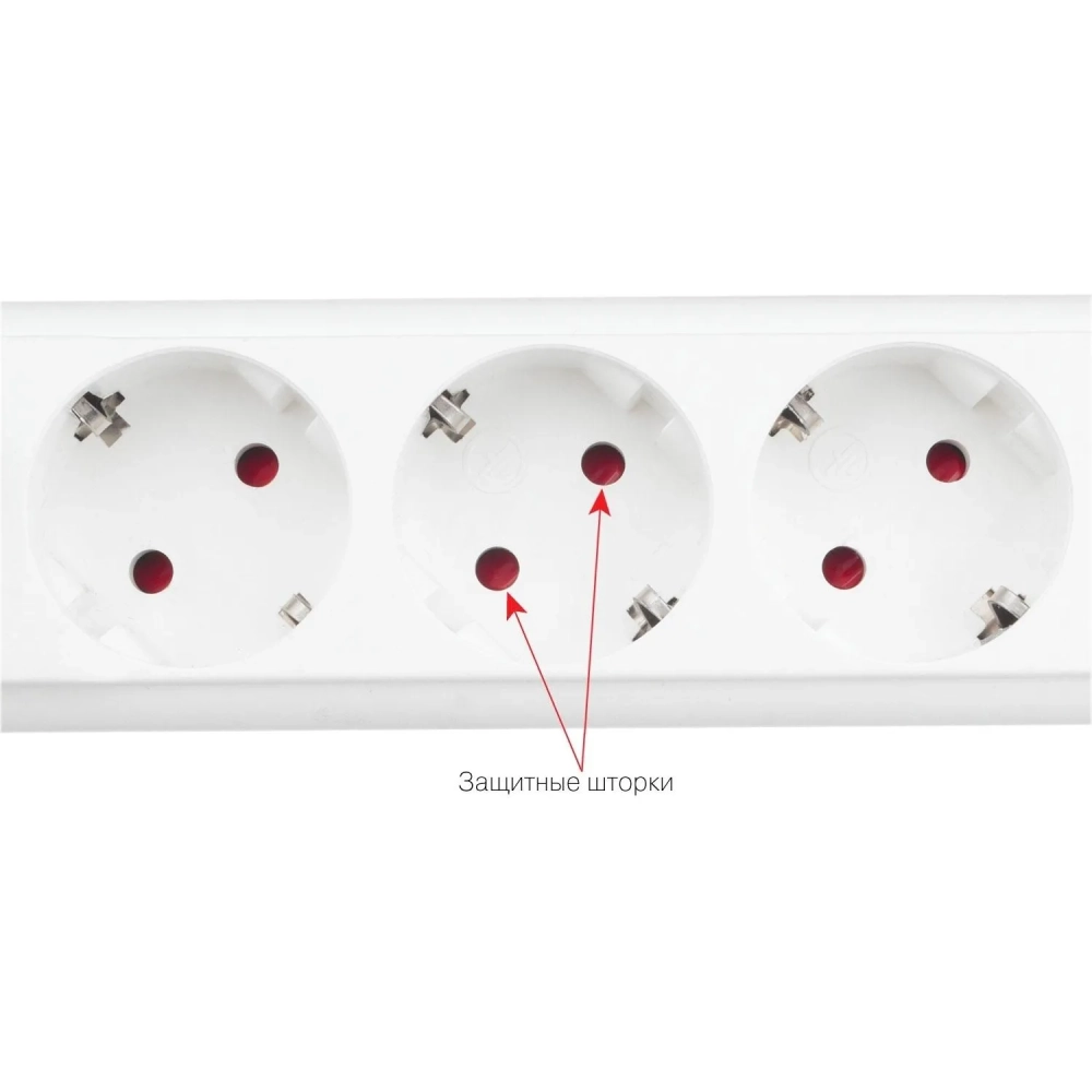 Сетевой фильтр Power Cube PRO, белый, 5м, 6р, 16А (3x1,5мм2)(SPL6-16-P-5М)