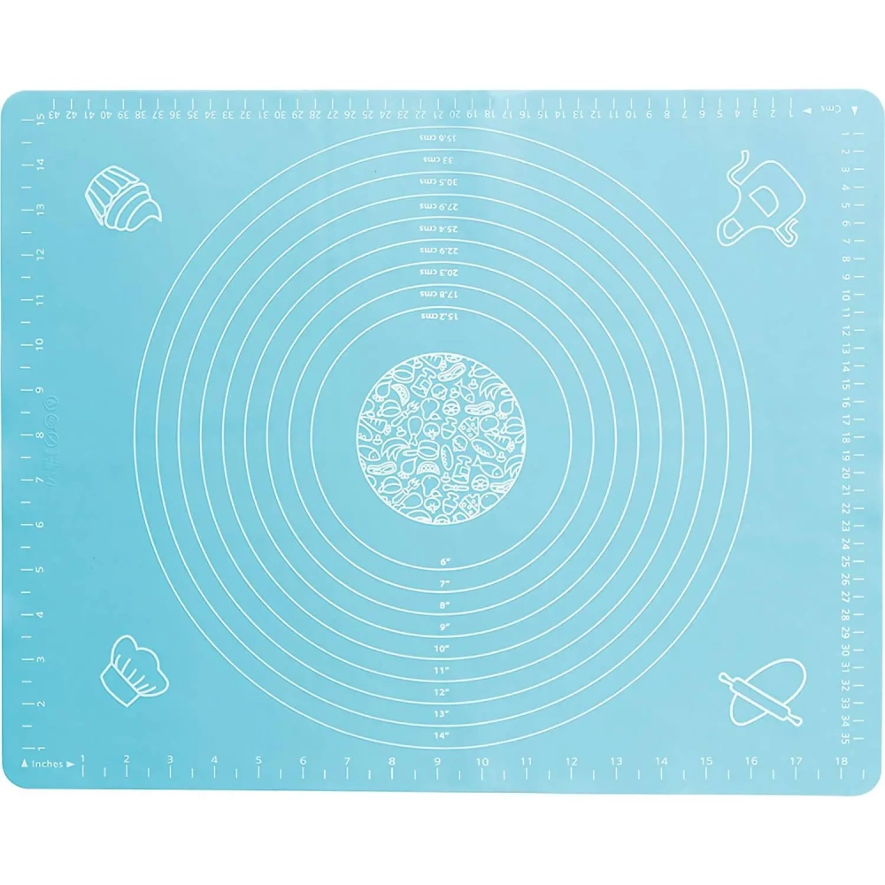 Коврик для раскатки теста и выпечки BLS-19x15 с разметкой,48x38см,985813