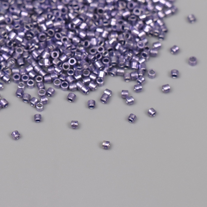 Бисер стекло 11/0  Бисер стекло 11/0 "Цилиндр. Сиреневый глянец" 10 гр