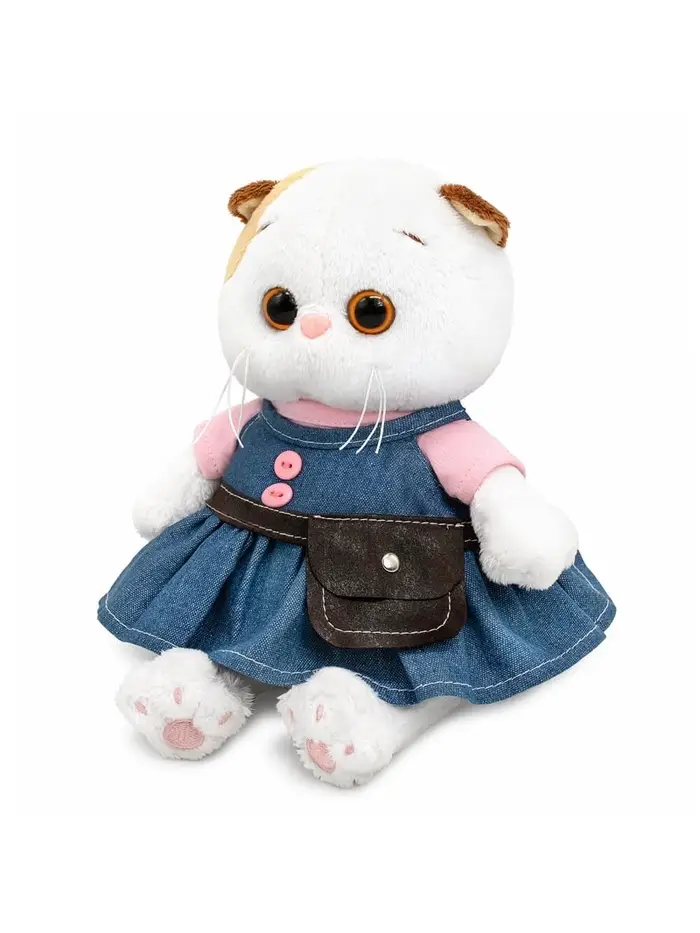 Мягкая игрушка "Кошечка Ли-Ли baby в сарафане "Деним", 20 см LB-157