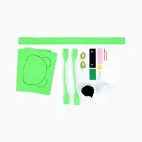 Набор для создания сумки из фетра "Панда", цвет зеленый