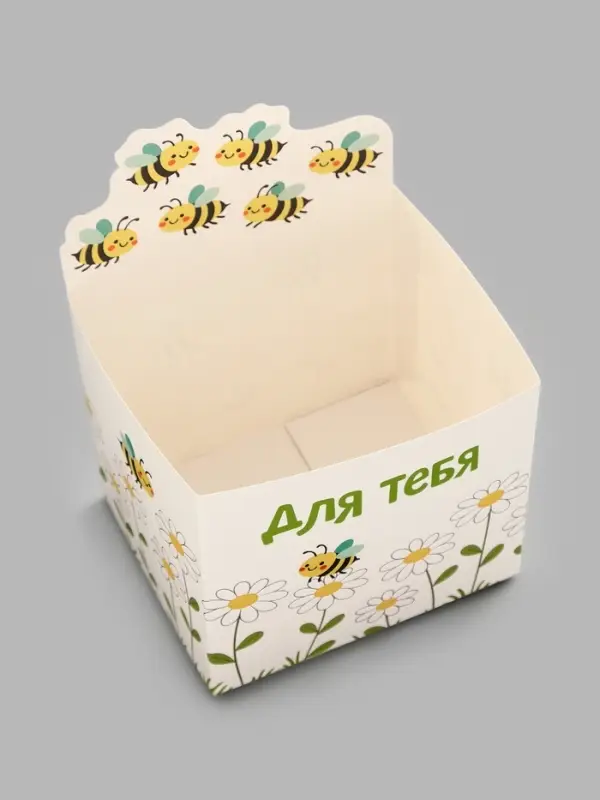 Коробка для цветов &laquo;Пчёлы&raquo;, 12&times;20&times;10 см