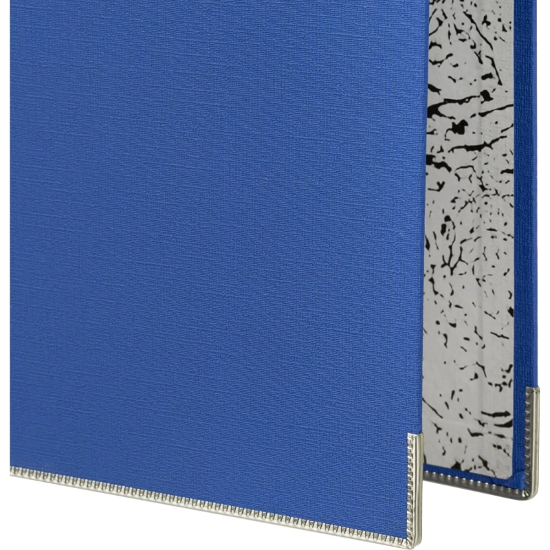 Папка-регистратор 75мм Attache А4, синяя, РР/бумага, мет. уголок