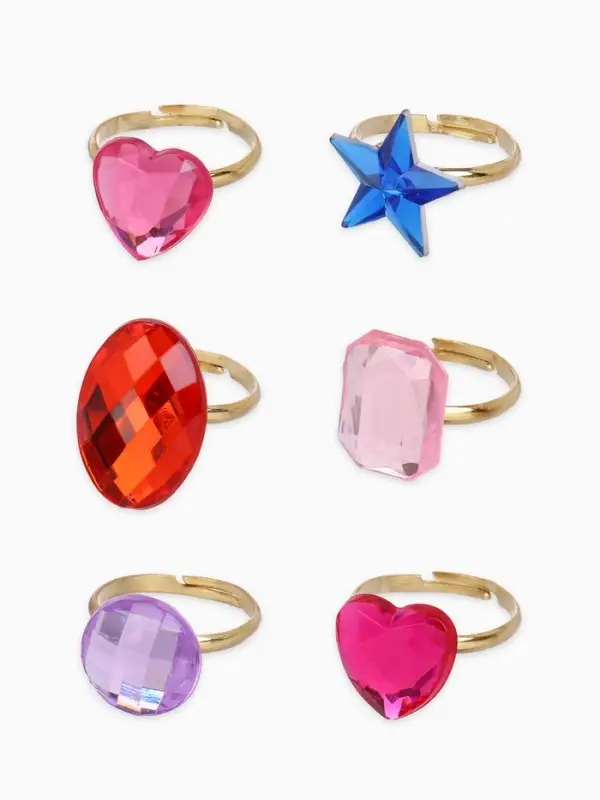 Кольцо &laquo;Выбражулька. Созвездия&raquo;, форма МИКС, цвет МИКС в золоте, безразмерное