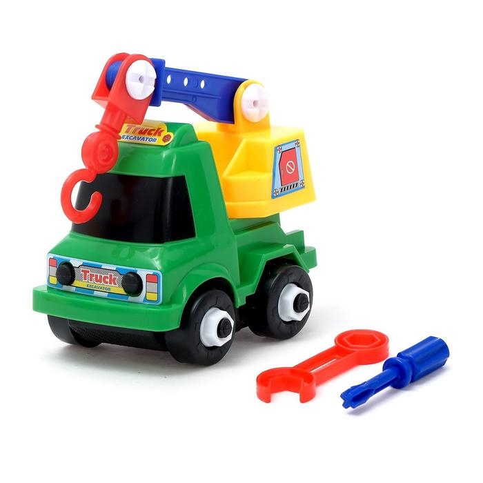 Пластмассовый конструктор «Стройтехника», 20 деталь, МИКС Пластмассовый конструктор «Стройтехника», 20 деталь, МИКС