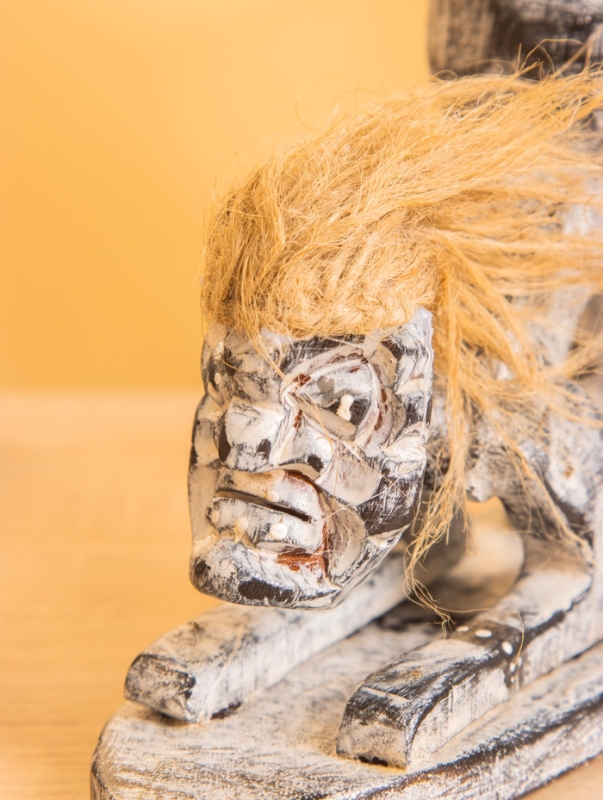 Шкатулка «Аборигены», 19×22×8.5 см, дерево