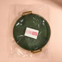 Подставка для хранения GREEN, d=27&times;3.4 см, цвет зелёный, золотистый