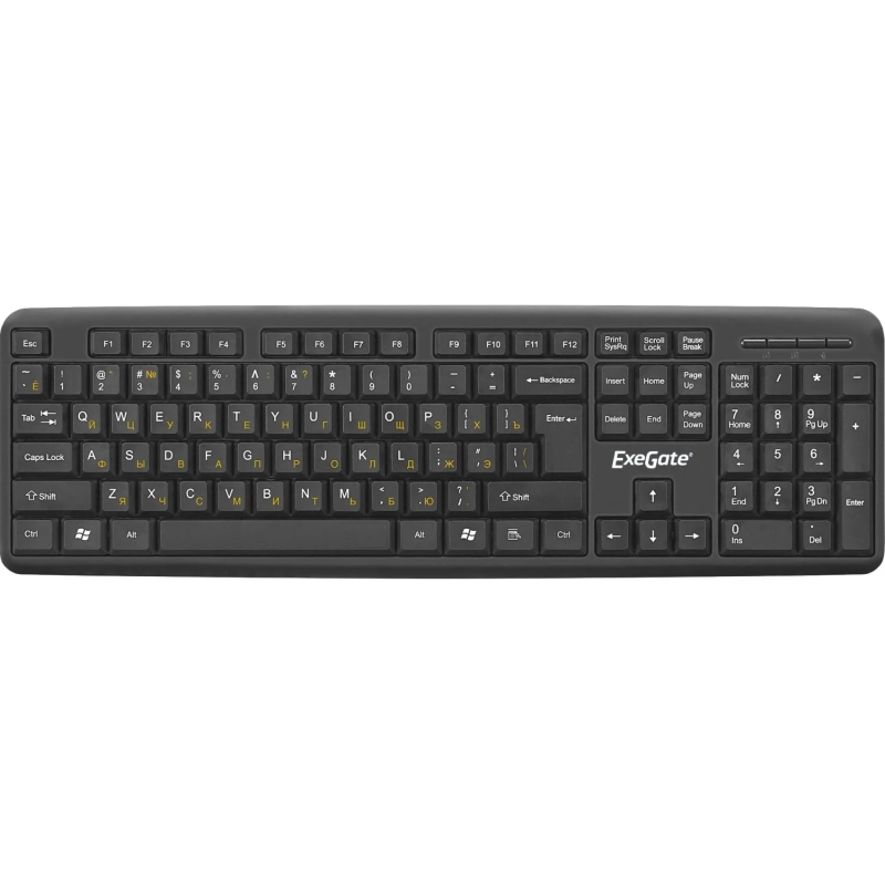 Набор клавиатура+мышь ExeGate Prof.St.Comb.MK120-OEM(EX287139RUS)чер.Br.box