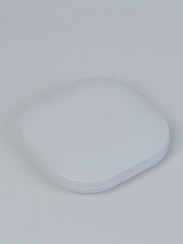 Зеркало косметическое, подсветка 9х9х1,3 см, 1 диод, увеличение, от АКБ, белое Зеркало косметическое, подсветка 9х9х1,3 см, 1 диод, увеличение, от АКБ, белое