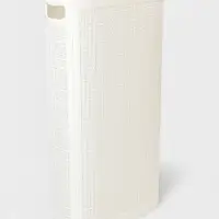 Плетёная корзина для белья с крышкой "Лён" 60л 43×20×80см, цвет белый Плетёная корзина для белья с крышкой "Лён" 60л 43×20×80см, цвет белый