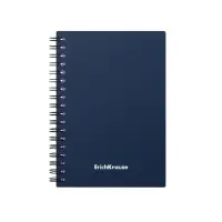 Тетрадь на спирали ErichKrause. Classic А6, 60 листов, в клетку, пластиковая обложка, блок офсет, МИКС