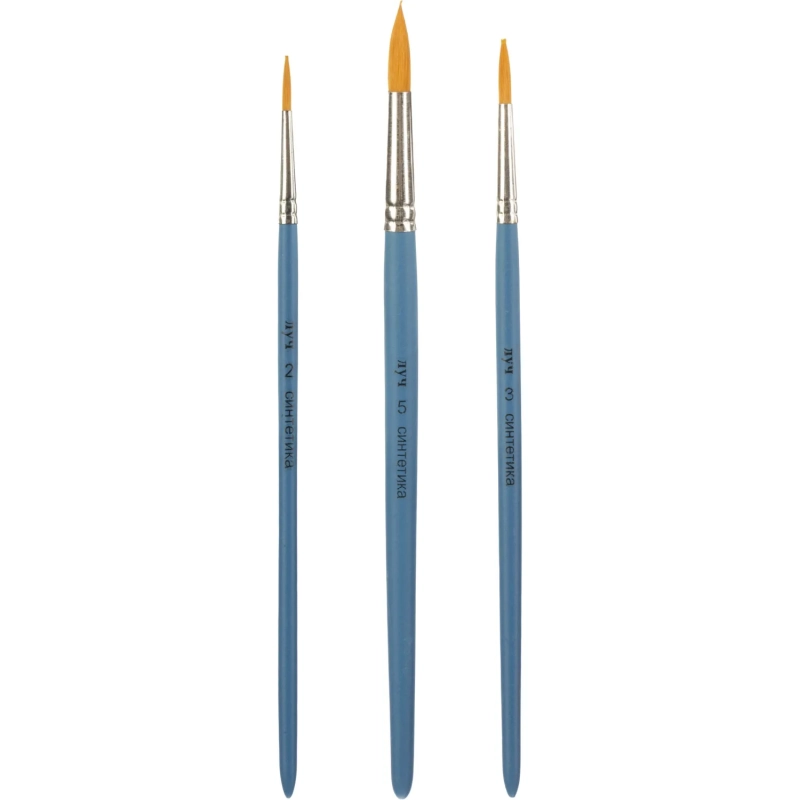 Набор кистей Классика цвета, 3 шт. СИНТЕТИКА (круглые№2,3,5) 33С 2179-08