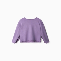 Свитшот для девочки MINAKU: Casual Collection KIDS, цвет сиреневый, рост 122 см