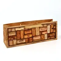 Пакет под бутылку &laquo;Пробки&raquo;, 36&times;10&times;13 см