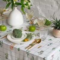 Скатерть "Этель" Flora 149х110 см, 100% хлопок, саржа 190 г/м2