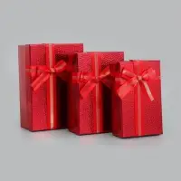 Набор подарочных коробок 3 в 1, прямоугольные 23&times;16&times;9.5 21&times;14&times;8.0 19&times;12&times;6.5 см