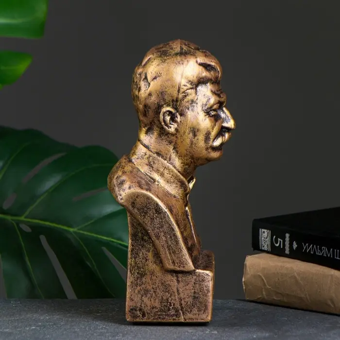Бюст &laquo;Сталин&raquo;, фигурка полистоун, под бронзу, 12&times;24 см