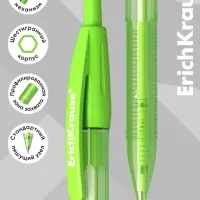 Ручка шариковая автоматическая ErichKrause R=301 Spring Matic, узел 0.7 мм, синяя, МИКС